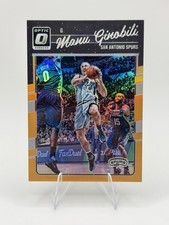Manu Ginobili 2016-17 Panini Optic Orange Prizm Parallel Card /199 Spurs