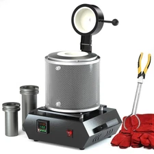 Gold Melting Furnace Kit, 2100℉ Fast Smelter, Electric Smelting Furnace, G