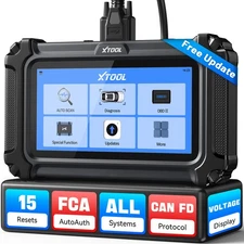 XTOOL D6 Auto OBD2 Diagnostic Scanner All System Free Update 15+ Services FCA
