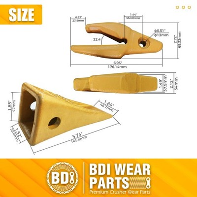 119-3204 CAT Style J200 Backhoe Bucket Shanks & 1U3202 Bucket