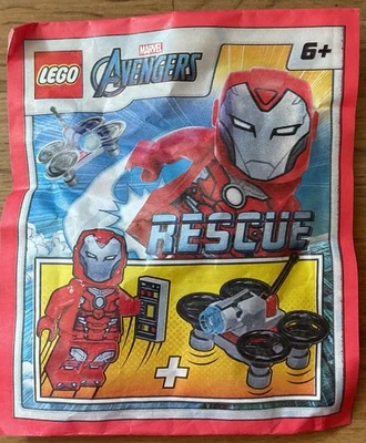 POLYBAG MINIFIGURE FIGURINE FOIL LEGO MARVEL AVENGERS RESCUE RESCOUSSE 242217 - Photo 1/4