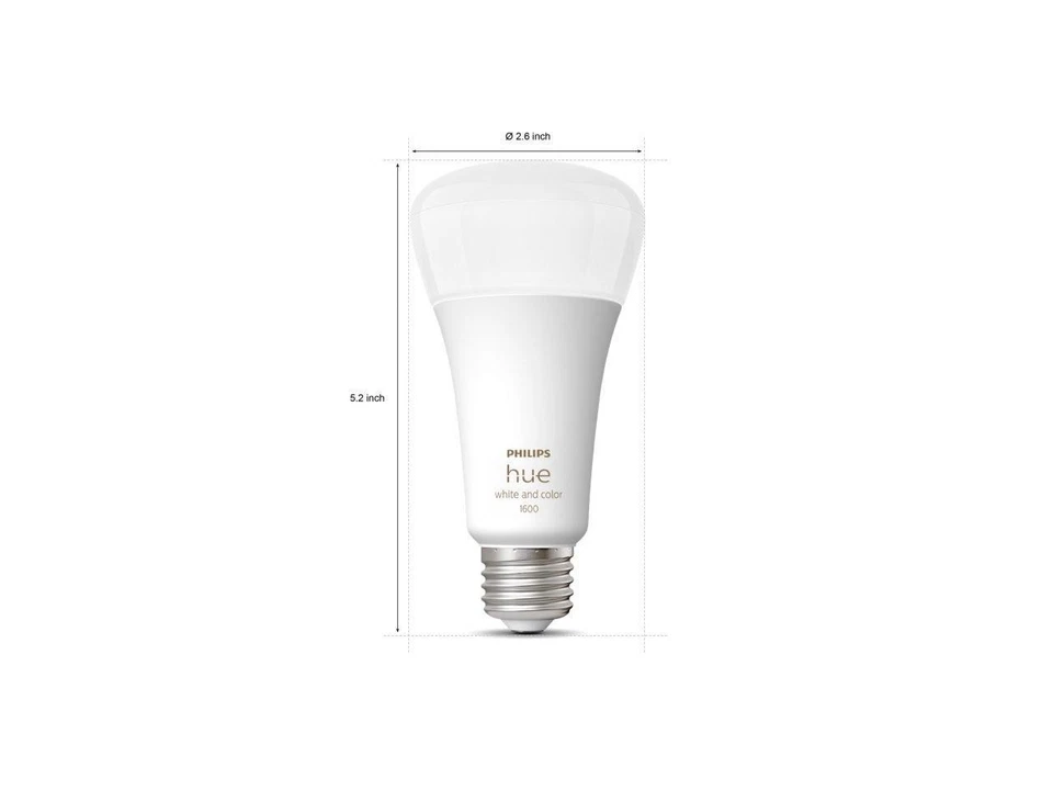 Philips Hue 562982 1-pack 100W A21 E26 Smart Bulb-White and Color Ambiance - Image 3 of 4