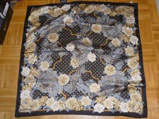 Halstuch m. Blumen- / Paisleymuster , ca. 91 ...