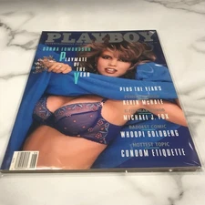 Playboy 1987 June : Donna Edmondson + Centerfold / Inserts + Clear Protector