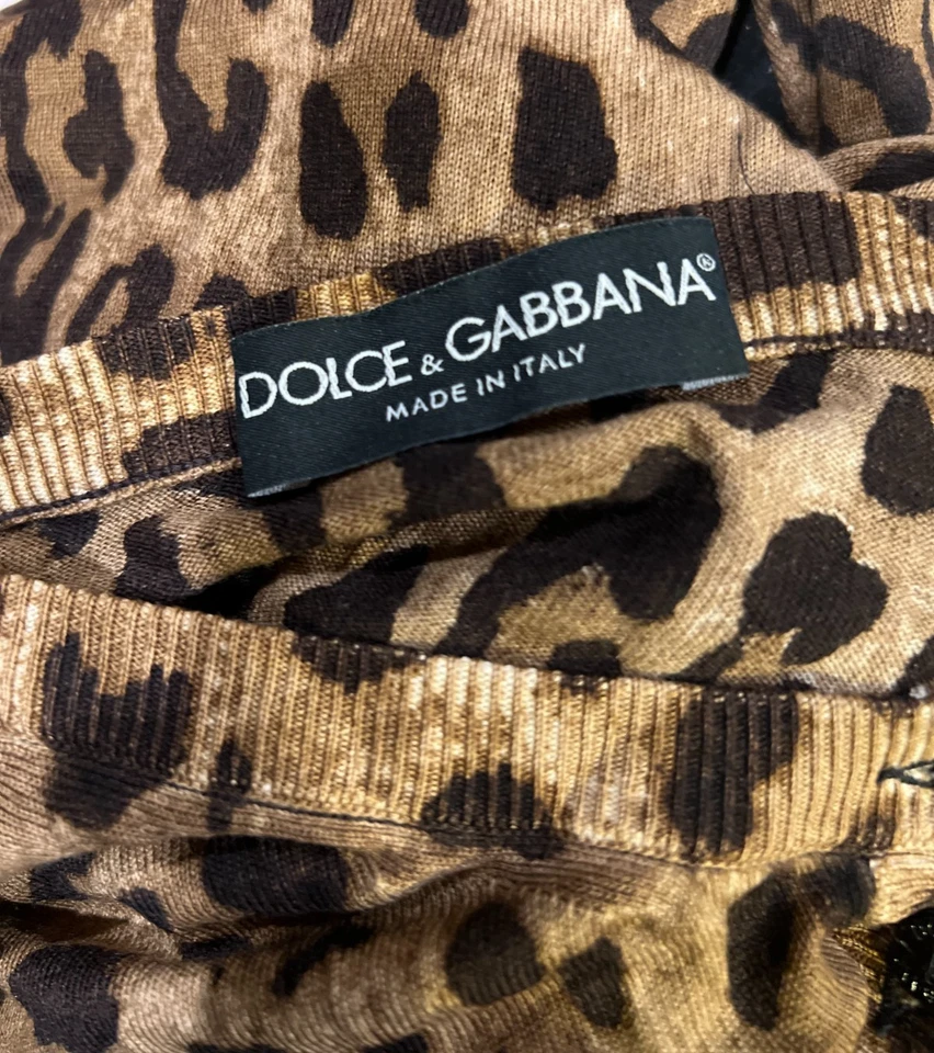Suéter Cárdigan Estampado Dolce & Gabbana Como Está - Talla 40 *leer descripción* Foto 2 de 4