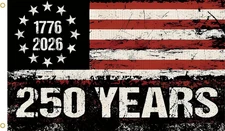 250 Years America Flag, 3X5 Ft, USA 250Th Anniversary Patriotic Design,1776-2026