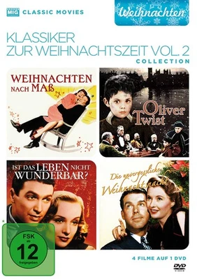 4 KLASSIKER ZUR WEIHNACHTSZEIT Ist Leben nicht wunderbar OLIVER TWIST.. DVD Box - Bild 1 von 2