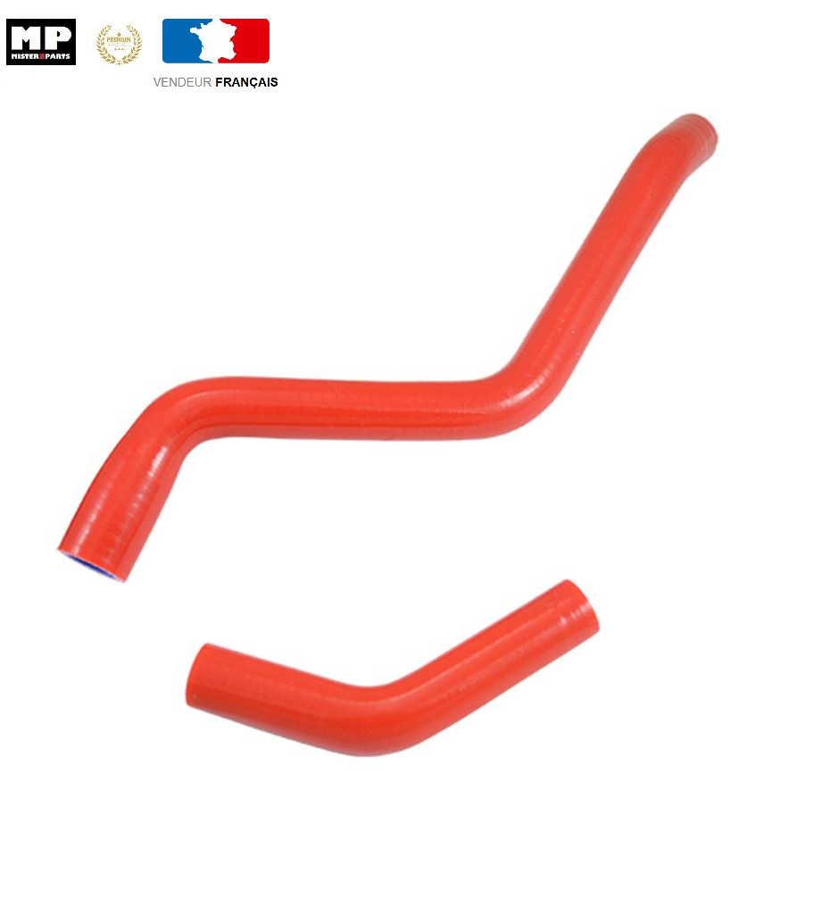 Durite de radiateur rouge en silicone premium pour Derbi Senda 50 Euro 3