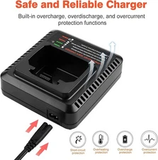 40V 2.0Ah for Black+Decker 40 Volt Max Lithium Battery / Charger LBXR36 LBX2040