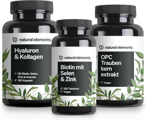 Biotin + Selen + Zink Für Haut, Haare & Nägel - 365 Vegane Tabletten - Ohne Magn - Bild 8 von 11