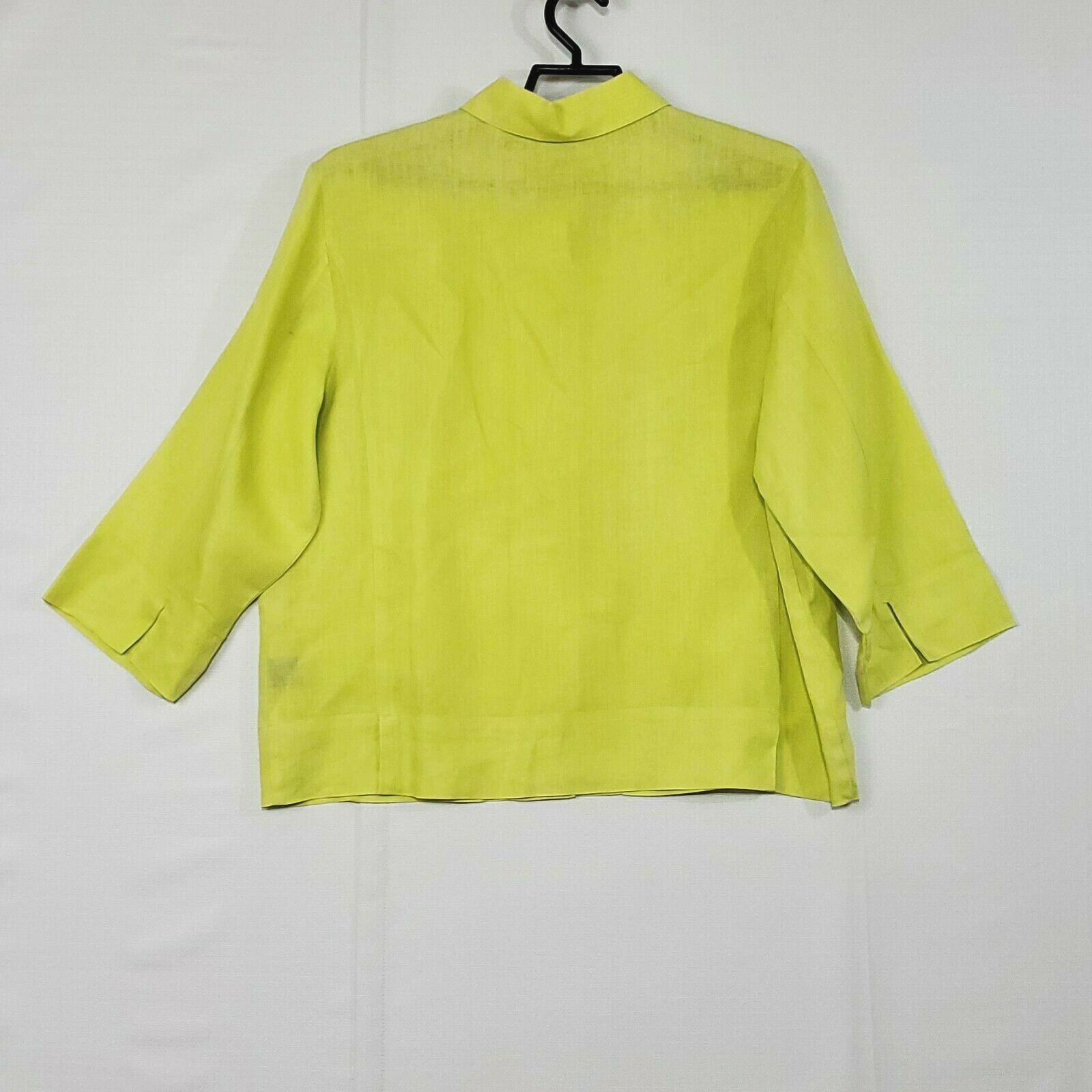 Westbound Essentials Yellow Button Front Top Sz 1… - image 4