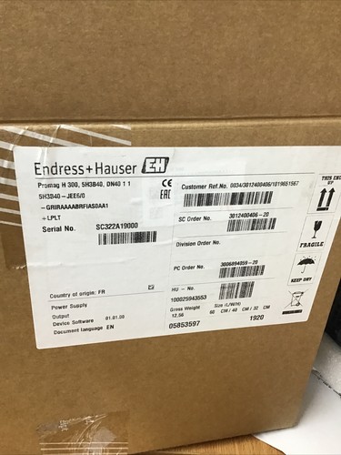 ENDRESS+HAUSER: PROMAG H 300: 5H3B40 ELECTROMAG FLOWMETER REFB30 - Picture 5 of 9