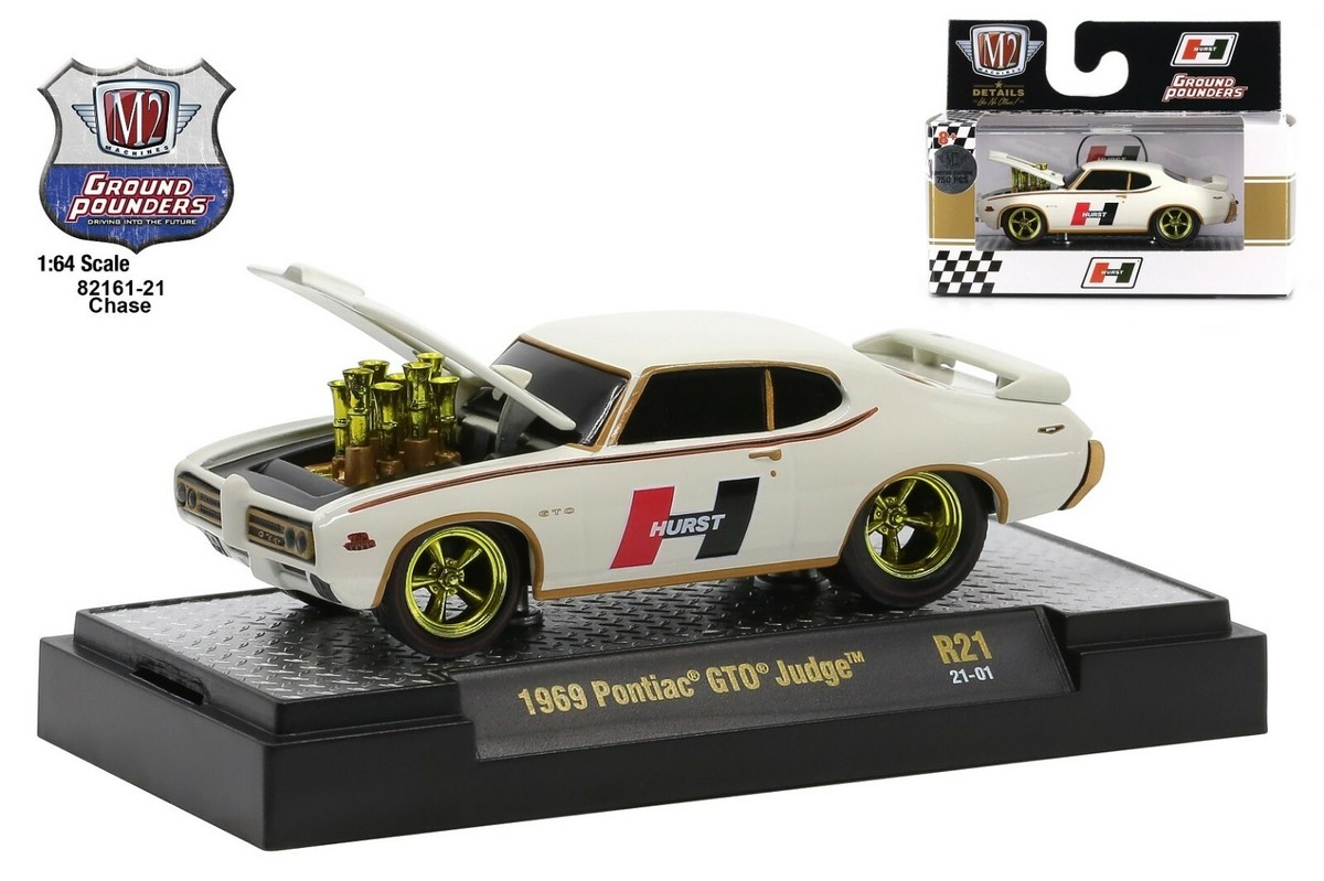 1:64 M2 Machines *GROUND POUNDERS 21* HURST 1969 Pontiac GTO Judge