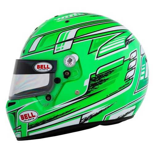 Bell KC7-CMR Champion Green Youth Kart Helmet, FIA/Snell CMR Approved - Bild 2 von 10