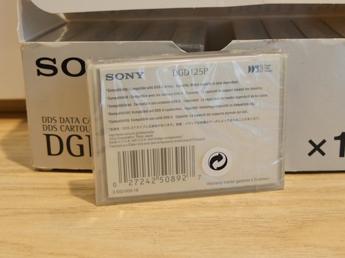 Sony DGD125P DDS-3 Data Catridges - Pack of 10 Sealed Cartridges - Picture 6 of 6