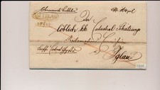 AUSTRIA 1846 list, BATTELAU (M) Mü:50P! Po IGLAU. Piękna, atrakcyjna!