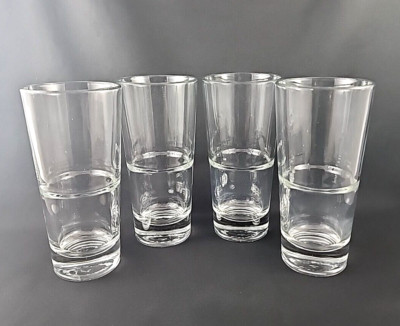 Libbey Duratuff U.S.A. Clear Glass Stackable 12 oz. Set of 4