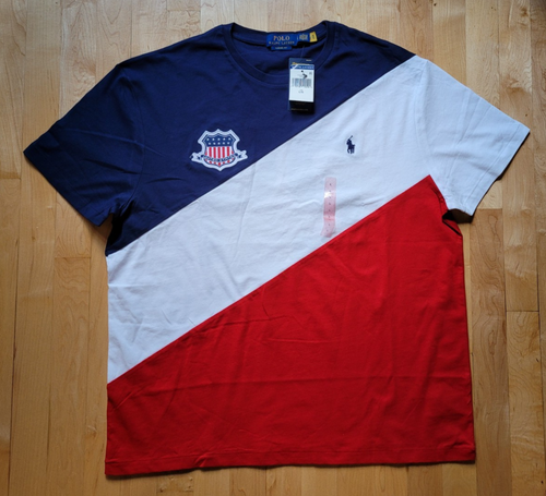 Polo Ralph Lauren Herren XXL USA RL Paris Olympiade T-Shirt WM Neu mit Etikett - Bild 4 von 16