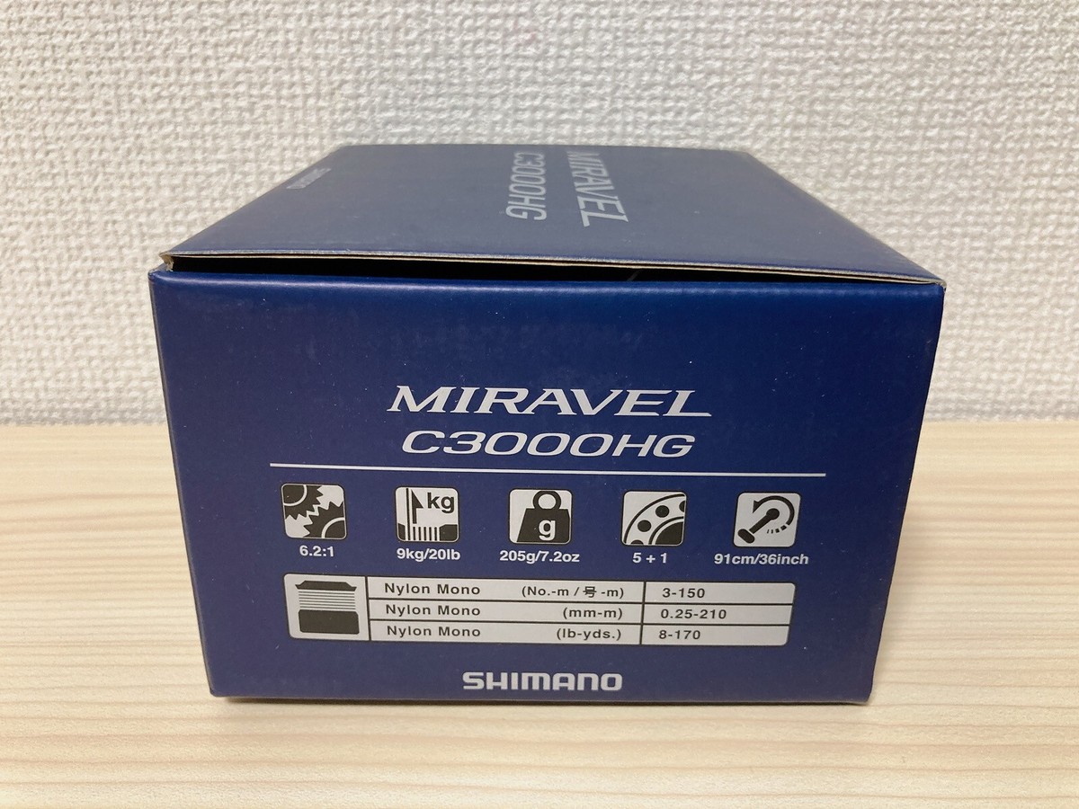 SHIMANO 22MIRAVEL C3000HG オレンジ糸付き SHIMANO 22MIRAVEL C3000HG オレンジ糸付き