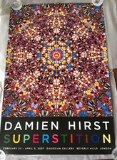 Damien Hirst Superstition Rare Gagosian Exhibition Poster 2007 (butterflies)