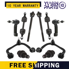 10pc Control Arm Ball Joint Tie Rod Sway Bar Kit For Ford F-150 2009-2014 4X4