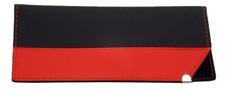 Wholesale Bulk Lot of Red Calabria EyeGlasses Case Soft Syn.Leather Felt Pouch S