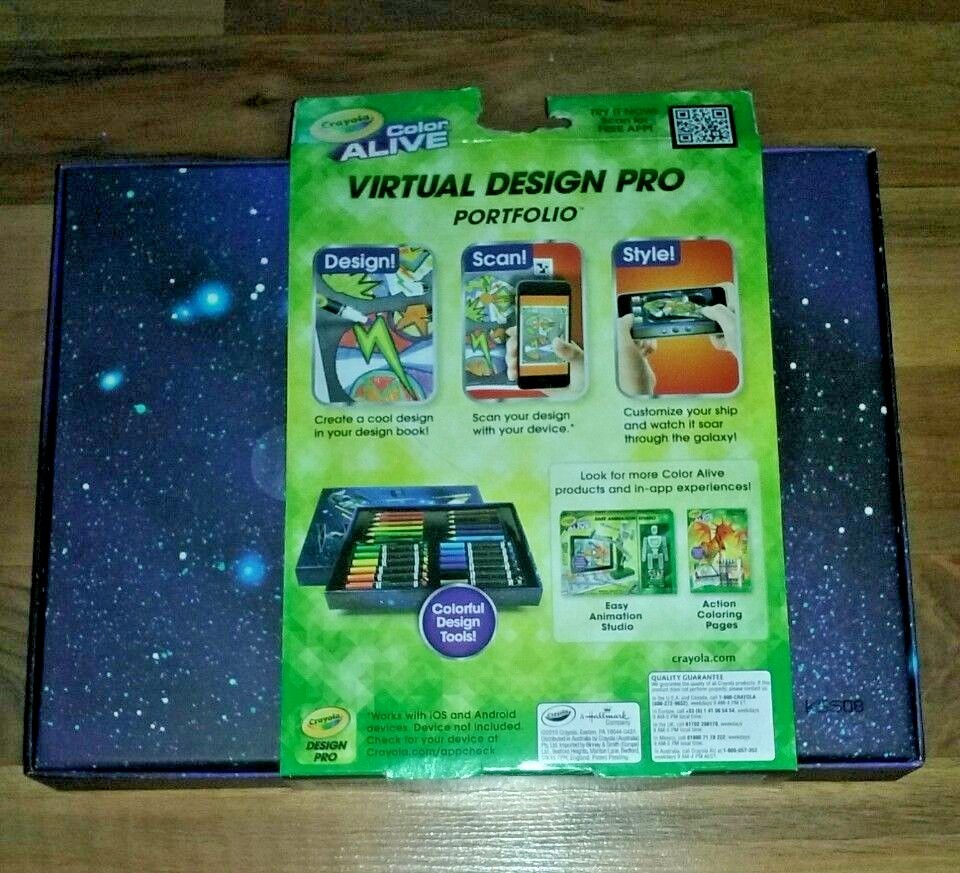 Crayola Virtual Design Pro Portfolio Star Wars Coloring Book Color Alive-New 165