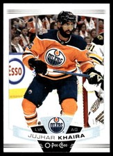 2019-20 O-Pee-Chee #222 Jujhar Khaira Edmonton Oilers Hockey Card