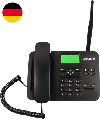 Aligator T100 GSM Mobiltelefon Im Klassischen Tischtelefon Style (Schwarz)