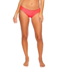 Luli Fama 269066 Women's Ruched Back Red Bikini Bottom Swimwear Size M