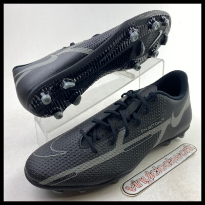 Nike Phantom GT2 Club FG MG Soccer Cleats Mens Size 9 DA5640-004 Black Grey