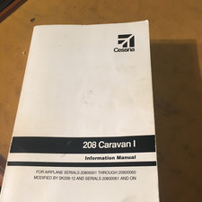 Cessna 208 Caravan I  Pilot's Information Manual, sn 2080001 thru 20800061