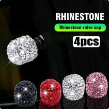 4x Universal Diamond Bling Car Vehicle Wheel Tire Air Valve Stem Cap Accessories