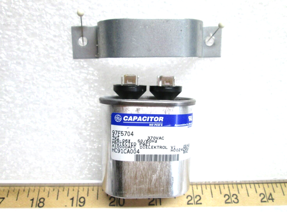 k GE Oval Run CAPACITOR 4uf MFD 370 volt Z97F5704 97F5704 | eBay
