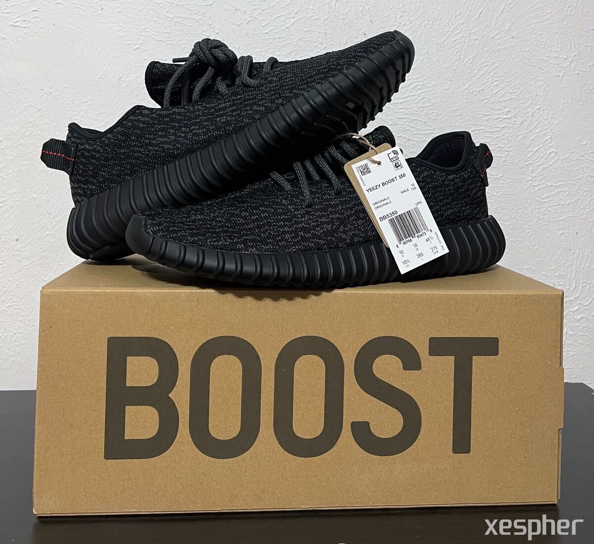 Adidas Yeezy Boost 350 Pirate Black (2023) Size 10.5 Men BB5350