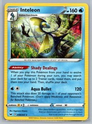 Inteleon 058/202 Holo Rare Sword & Shield Base Set