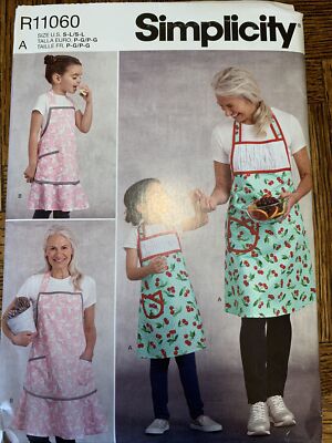 Simplicity R11060 SIMPLICITY R11060 SIZE S-L CHILD AND MISSES APRONS | eBay