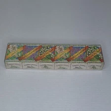 CASWELL-MASSEY 6 Floral Soap Giftbox English Lavender Lily Of Valley Gardenia