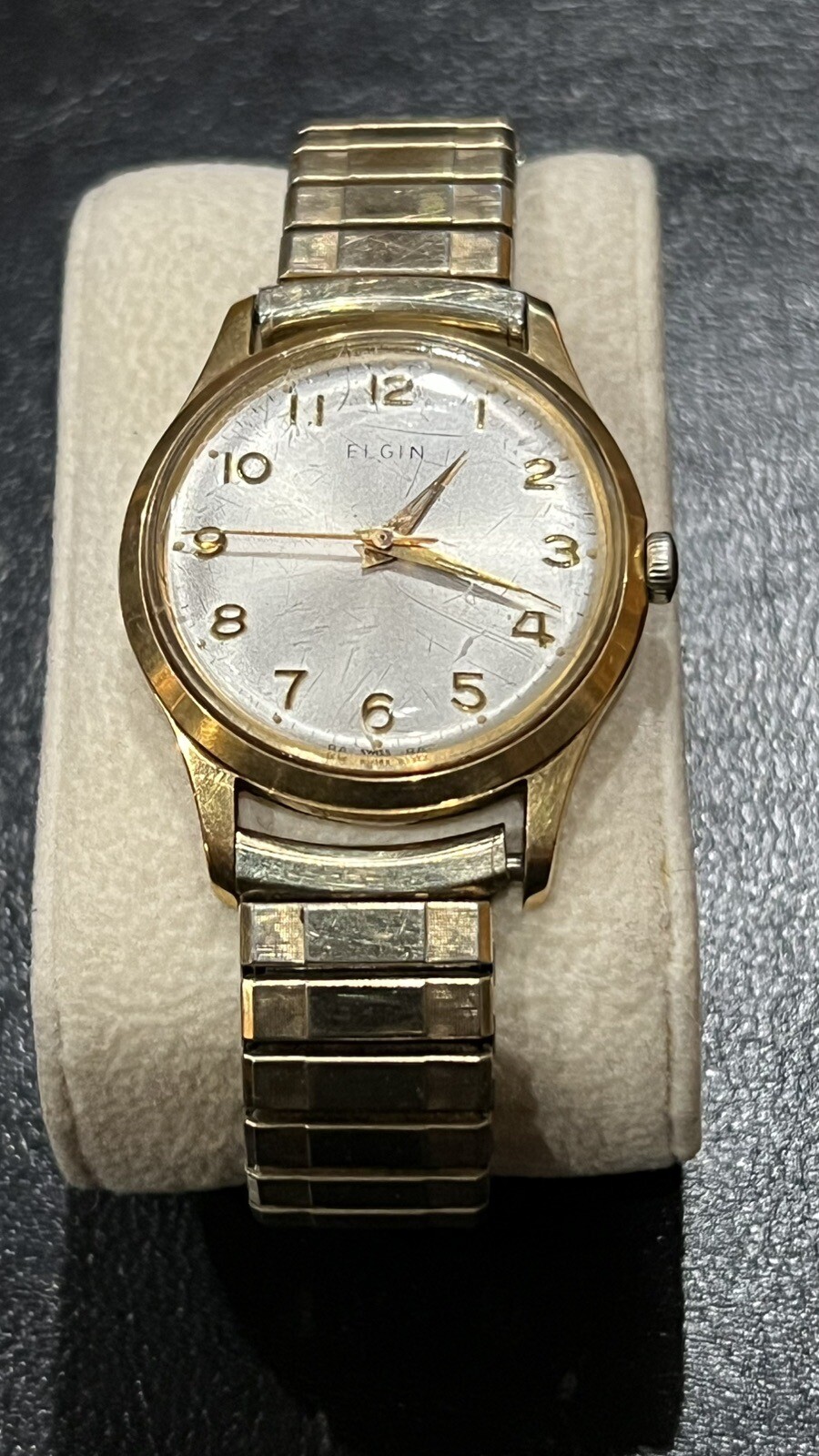 Vintage Elgin 6941 Mens Watch 10K Gold Filled Working Swiss Movement 823