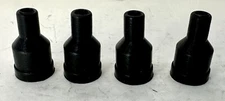 4 pack straight 7-8mm spark plug wire rubber boots socket distributor caps black
