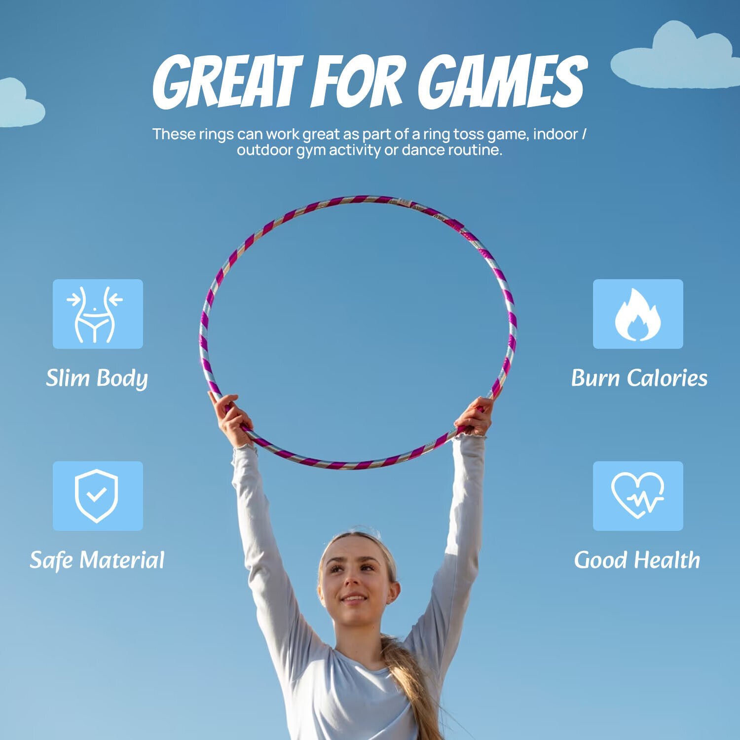 Aresvns Smart Weighted Hula Hoop, Adjustable Smart Hula Hoop With