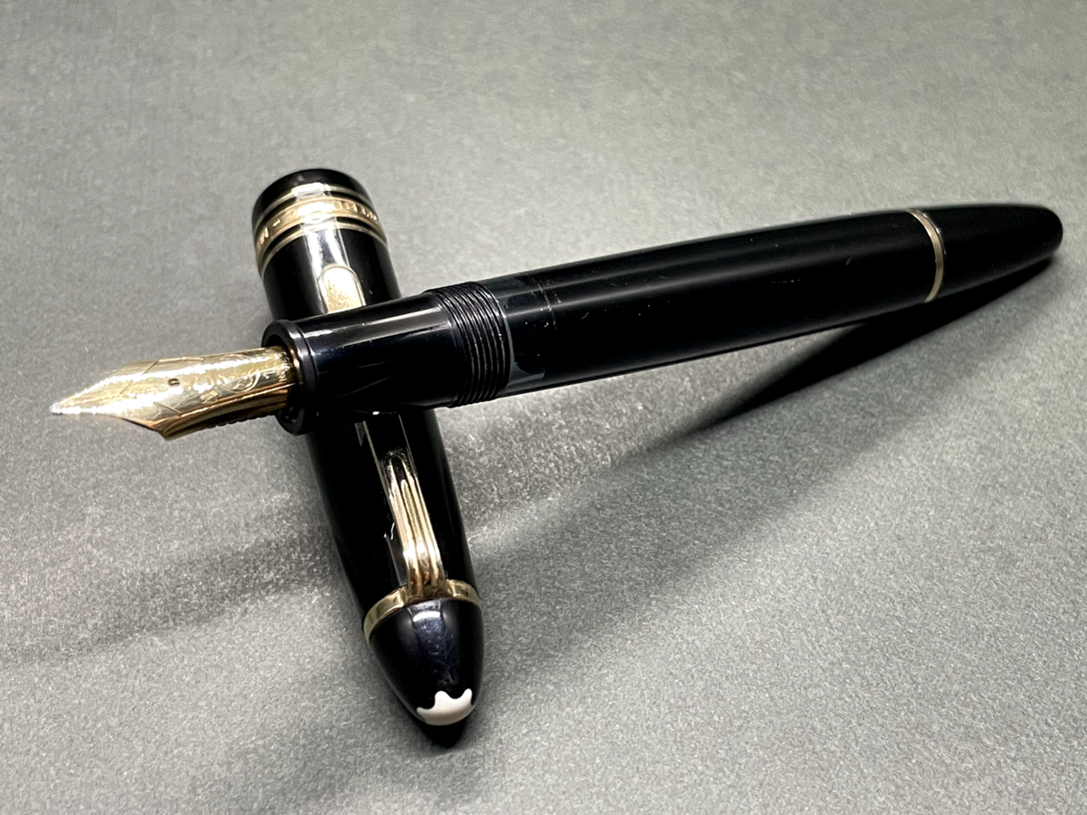 Excellent] MONTBLANC MEISTERSTUCK 146 Black GT Fountain Pen 18C