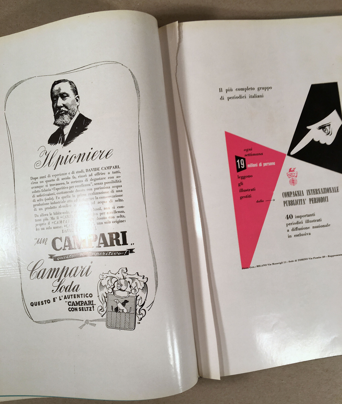 PUBBLICITÀ IN ITALIA 1954-1956 L'Ufficio Moderno Italy Best