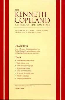 KJV Kenneth Copeland Reference Bible-Black Genuine Leather - Picture 1 of 1
