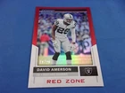 Score 2017 David Amerson Red Zone Short Print SP 19/20 25