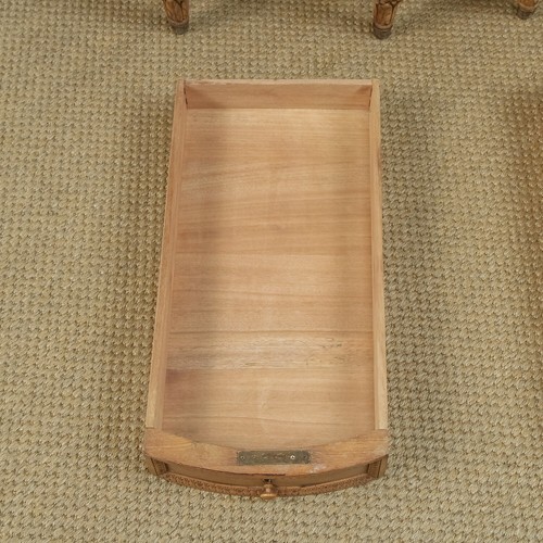 Antique Italian Pair Two Renaissance Beech Lime Washed Besides Cabinets Tables - Picture 14 of 24