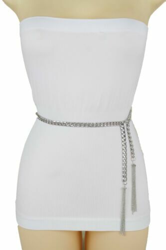 Cintura Catena In Argento Con Strass Regolabile Per Donna – Lunga 120 Cm, Ideale Per Abiti Da Sposa, Matrimoni E Feste