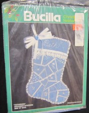 Bucilla Christmas Heirloom Victoriana Stitchery 18 Inch Stocking Kit
