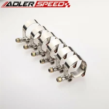 6PCS 1" inch (31-36mm) Turbo Pipe Hose Coupler Stainless Steel T-bolt Clamp