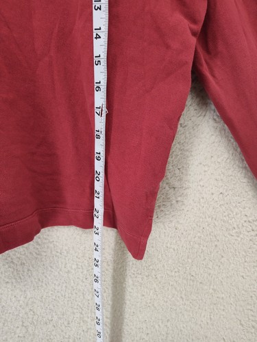 Felpa donna Old Navy grande rossa misto cotone manica lunga pullover casual - Foto 7 di 17